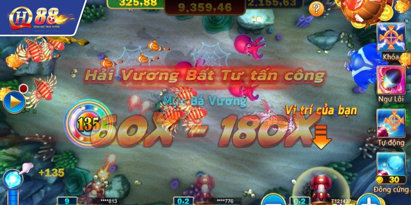 Game có nhiều loài sinh vật với mức thưởng khủng